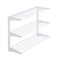Triton Products Wall Mount Shelving Unit W/ 3 Steel Wire Shelves & Mounting Hardware, White, 33" W x 31.5" H 1795-WHT - alternate 1